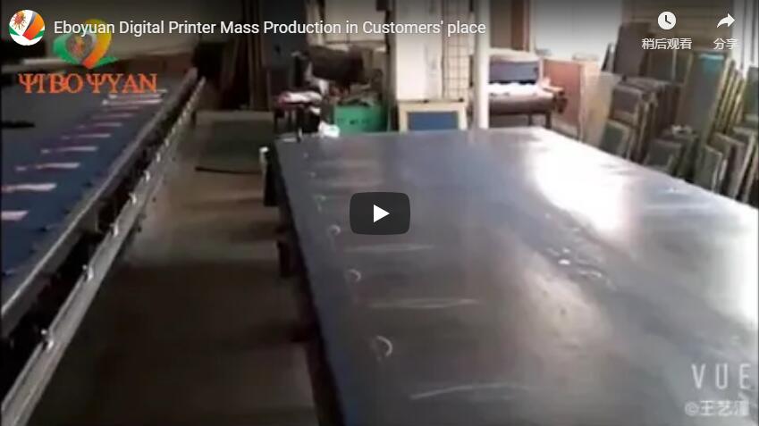 Eboyuan Digital Printer Mass Production in Customer is place